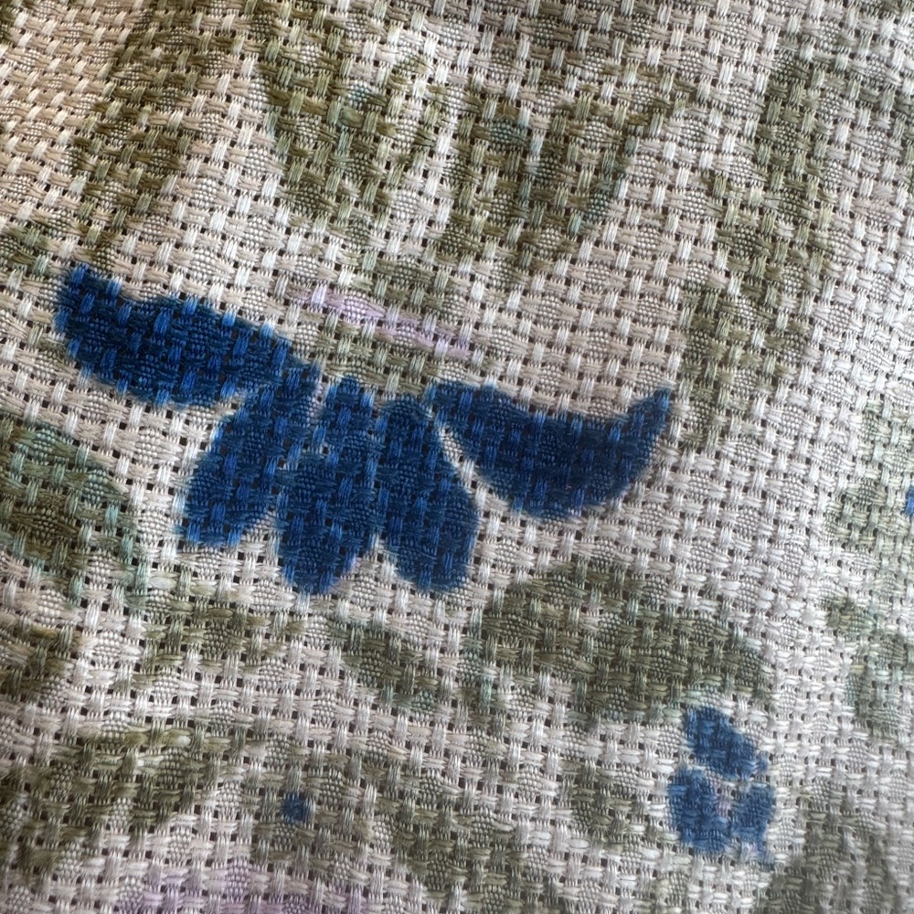Tory Burch Cream Midi Dress with Blue and Pink Floral Embroidery 4 - Picture 10 of 11